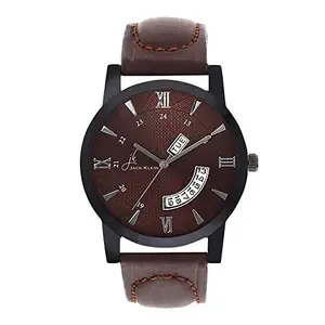 Brown Elegant Day and Date Working Multi Function Watch