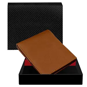 DUQUE Men's EleganceGent Made from Genuine Leather Luxury, Style, and Functionality Combined Wallet (JAC-WL02-Gold)