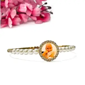 CraftsCart Premium Rose Gold Jai Guruji Bracelet Kada | Guruji bracelets |Guru Ji Bracelets | Guruji Swaroop Bracelets | Guruji Blessings Bracelets for Women/Men (2)