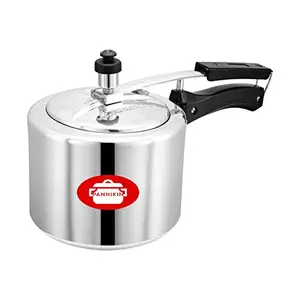 Pannikin Aluminium Inner Lid with Induction Base Pressure Cooker 3 Litres (Silver) price in India.