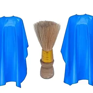 SIYAA Beard Shaving Brush With Apron Sheet For Styling And Shaping Tool Shaving Brush Natural Bristles Beard Care And Styling Accessories For Men Pack of 1