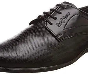 San Frissco Men Black Formal Shoes-7 UK (42 EU) (EC 8115)
