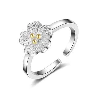 MYKI Enrapturing radiance Classy Yellow Cherry Ring For Women & Girls