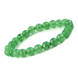 Divine Crystal Treasures Natural Original Healing Crystal Gemstone bracelets to amplify and magnify healing energy, clear, and balance chakras. (Lab Certified Green Jade Bracelet)