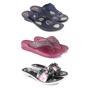 Women's Comfortable Sandal,Casual Lightweight Sandal for Everyday Wear | (COMBO-3)-1973-1886-1965-7-EURO-38