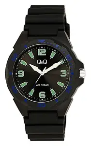 Q&Q Analog Black Dial Men's Watch-VS44J008Y