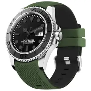 Fullmosa 22mm 20mm 24mm Silicone Watch Bands No Gaps Compatible for Samsung Galaxy Watch 7 6 5 4 3,Galaxy Watch 46mm 42mm,Suunto 9/9 Baro/9 Titanium,Fossil,Seiko,Citizen [Watch NOT Included]