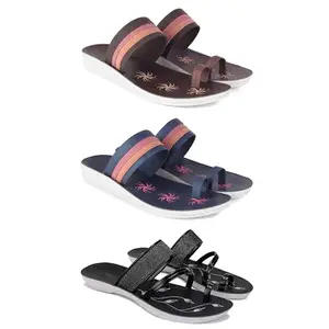 Women's Sandals | Lightweight Wear| Stylish & Easy to Wear For Women'S PCV-SAN-(COMBO-3)-1990-1991-1946-6