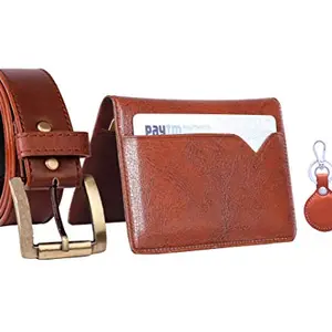 Poland Belt Card Holder & Keychain Combo Set Pack of 3 Accessories. Men Gifting Accessories
