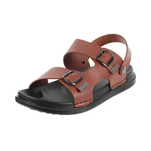 Mochi Men Tan Synthetic Sandals (14-9949-23-45) Size (11 UK/India (45EU))