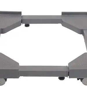 KABFLEX Universal Adjustable Stand for Washing Machine, Refrigerator, Dishwasher | Lockable Wheels | Heavy Load Capacity 140 Kg | Rust-Proof Trolley | Black