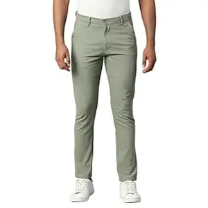 Dennis Lingo Men's Regular Fit Mid Rise Pants