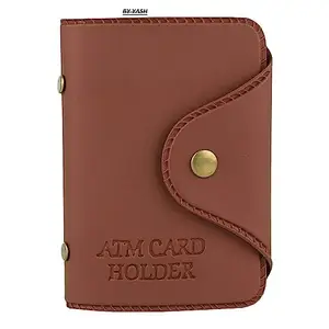 YASH ENTERPRISES2 Men & Women ATM Leather Card Credit Card Holder Black for - Men & Women BROWN/BLACK