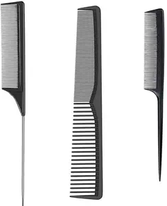 BRO FLAME Hair Brush for Women & Men | Brush for Hair Large Hairbrush for Women (simple_comb+2pc_tail(steel+black) comb)