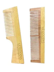 Le'goodys neem wooden comb combo pack