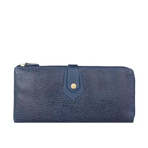 Hidesign Leather Women's Wallet (Blue)