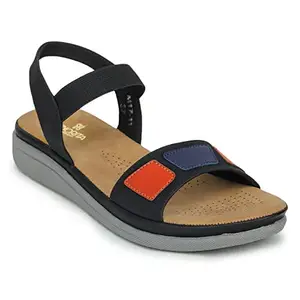 Liberty Senorita N.Blue Casual Sandal For Women (M17-11_N.Blue-6.5)
