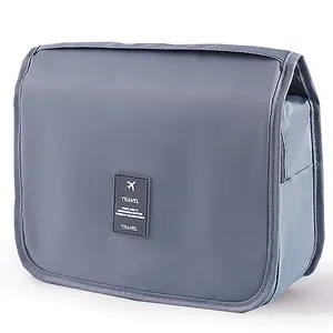 Yeegras Travel Toiletry Bag for Women, Hanging Toiletry Bag with Multi-Pockets, Toiletry Bag for Traveling Easy Clean, Travel Organizer Bag Gray, Gray, Simple