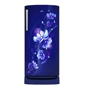 Godrej 180 L 3 Star Direct Cool Turbo Cooling Technology With Upto 24 Days farm Freshness Single Door Refrigerator With Bae Drawer (RD EMARVEL 207C TDF AT BL, Aster Blue)