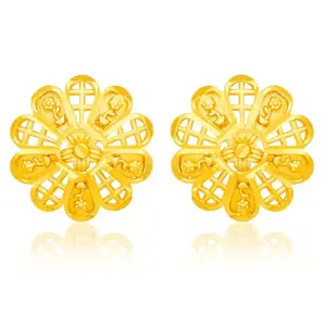 arch fashion Traditional Micron Gold Plated Beautiful Stud Earrings For Women And Girls ERG2243
