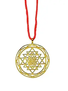 Takshila Gems® Sri Yantra Pendant for Men and Women, Sri Yantram Locket made of Ashtadhatu (8 Metals)