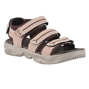 FUEL Keta Men's Sandals & Floaters | Lightweight, Anti-Skid, Breathable Outdoor Dailywear – For Men & Boys (7UK-ONION-BROWN)