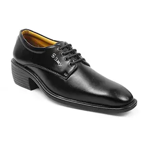 YUVRATO BAXI Men's Office Wear Black Formal Lace-up Shoes