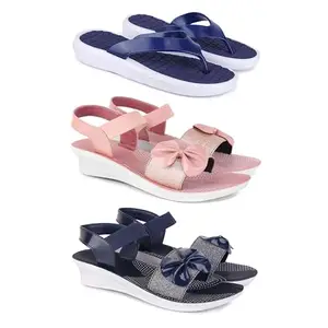 Women's Comfortable Sandal,Casual Lightweight Sandal for Everyday Wear | TBS-(3-COMBO)-1859-1968-1972-5-EURO-36