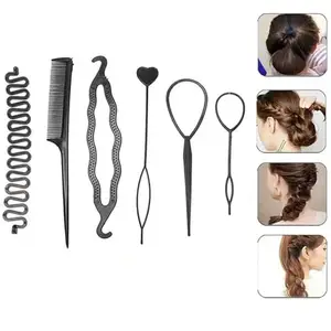 Anuradha Plus Stylish Braids Tools/Hair Styling Kits For Women Set Of 6 Hair Accessories