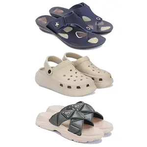 Women's Comfortable Sandal,Casual Lightweight Sandal for Everyday Wear | D_(COMBO-3)-1973-OO1-1891-7-EURO-38