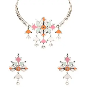 VOYLLA Bagh E Fiza Floral Necklace Set