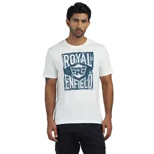 Royal Enfield RE Watercolor Graphic TS White 1.12 m XL | Material: 100% Cotton | Fabric: Single Jersey | Type: Crew Neck | Style : RE Watercolor | Gender: Men's