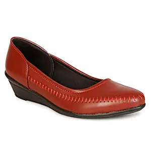 Daizyella Bellies Shoes for Women (Maroon)