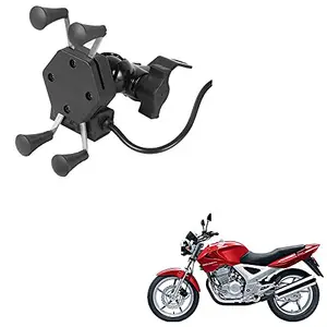 Auto Pearl -Waterproof Motorcycle Bikes Bicycle Handlebar Mount Holder Case(Upto 5.5 inches) for Cell Phone - CBX Twister