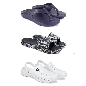 DRACKFOOT Men's Sandals | Lightweight Wear| Stylish & Easy to Wear For Men'S GRT-SAN-(3-COMBO)-3153-3103-3145-9
