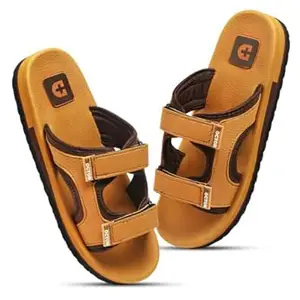 DOCTOR HEALTH SUPER SOFT Men’s Casual Slippers with Soft Cushioned Sole, Double Strap with Toe Loop Design, Lightweight Anti-Slip Everyday Wear Slippers for Home and Outdoor Use