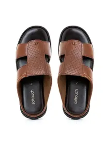Khadim's Softouch Brown Casual Slip On Sandal for Men (2832433)
