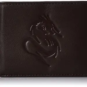 Justrack Men Dark Brown Color Genuine Leather Money Purse (LWM00214-JT_8)