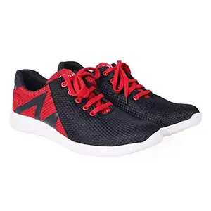 KANEGGYE Men's Black & Red Casual Shoes -8 UK