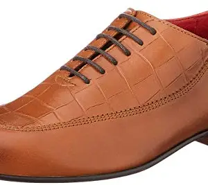 Lee Cooper Men Tan Leather Formal Shoes-8 UK (41 EU) (8.5 US) (LC3160S)