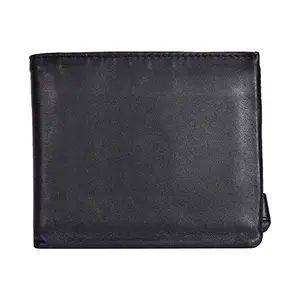 Leatherman Fashion LMN Genuine Leather Black Unisex Wallet(10 CC Slot)