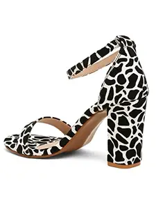 Bruno Manetti Women's White Slipon Back Strap Round Toe Comfort Heel Sandals