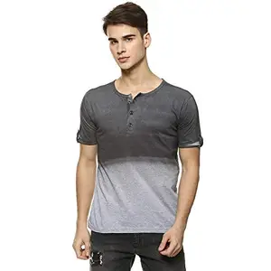 Campus Sutra Solid Men Round Neck Charcoal Grey T-Shirt(AZ19PRM_HNYSPR_M_PLN_CHGR_AZ_XL)