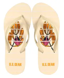 U. S GEAR US Gear Women's Beige Flip-Flops-8 UK (41 EU) (UWFGH 6001)