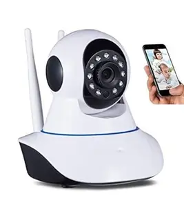 HD 1080P Wi-Fi Smart Double Antenna Wireless IP CCTV Security Camera with 2 Way Audio, Night Vision