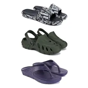 Men's Sandals | Lightweight Wear| Stylish & Easy to Wear For Men's GPT-SAN-(3-COMBO)-3103-3137-3153-9