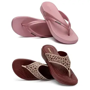 AIRSON FLIP FLOP SLIPPER COMBO AL-3 & AL-4 Slipper for Women | Orthopedic, Diabetic, Pregnancy | Soft Doctor Anti-Skid Slipper for Women |Slides For Ladies and Girls