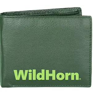 WildHorn Top Grain Printed Leather Wallet for Men I | Ultra Strong Stitching | Handcrafted |8 Card Slots | 2 Cash Compartments