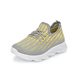 Klepe Kids Grey/Yellow Running Shoes 29ST-K-7015