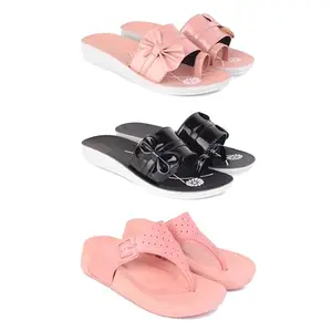 Women's Comfortable Sandal,Casual Lightweight Sandal for Everyday Wear | CL-(COMBO-3)-1988-1989-1986-8-EURO-39